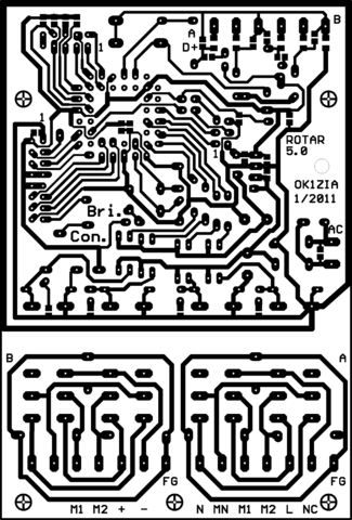 PCB strana spojů (600 DPI)