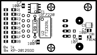 Components placement bottom