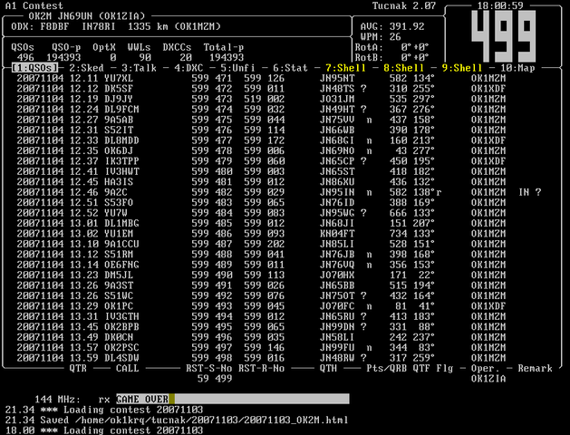 QSOs window