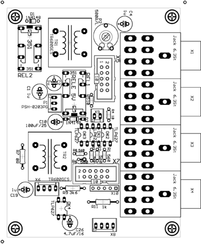 Components placement top