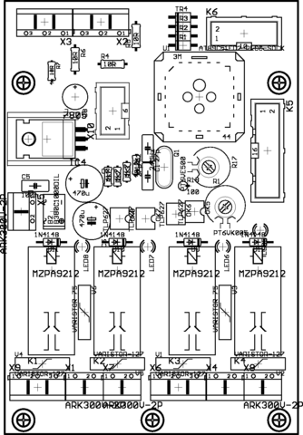 Components placement top